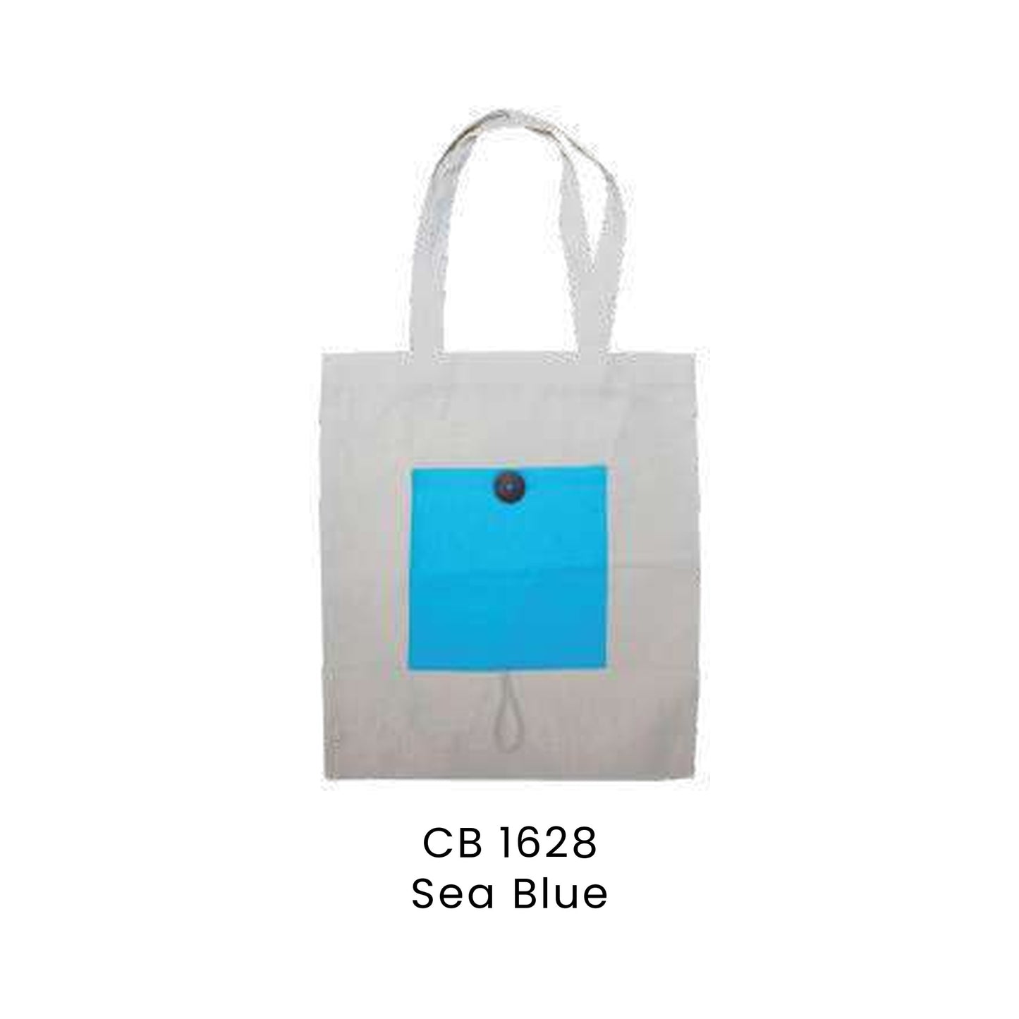 Canvas Bags - 10oz Natural Cotton Foldable Canvas Bags | CB16 | Sea Blue | CB1628 | Artiztee