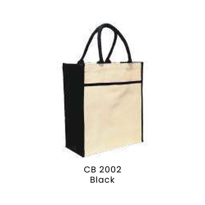 Canvas Bags - 10oz Natural Cotton Canvas Bags | CB20 | Black | CB2002 | Artiztee