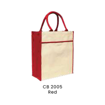 Canvas Bags - 10oz Natural Cotton Canvas Bags | CB20 | Red | CB2005 | Artiztee