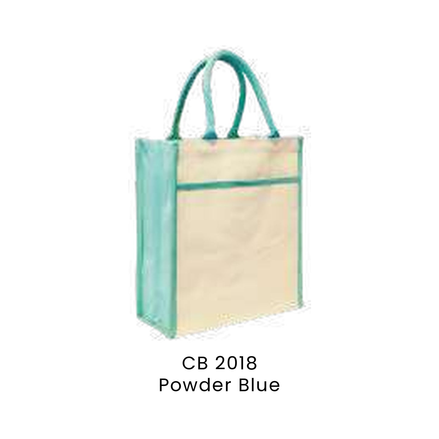 Canvas Bags - 10oz Natural Cotton Canvas Bags | CB20 | Powder Blue | CB2018 | Artiztee
