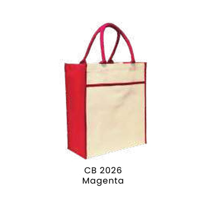 Canvas Bags - 10oz Natural Cotton Canvas Bags | CB20 | Magenta | CB2026 | Artiztee