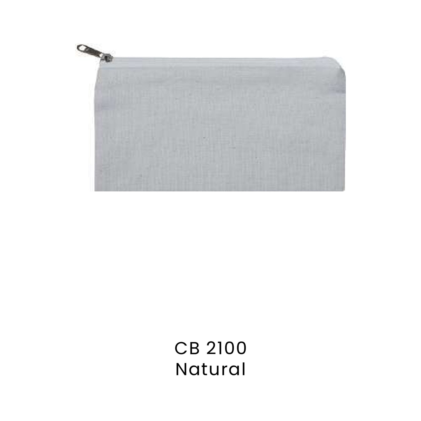 Canvas Pencil Box - Natural Cotton Canvas Pencil Box | CB21 | Natural | CB2100 | Artiztee