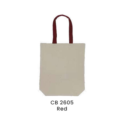 Canvas Bags - 12oz Cotton Canvas Tote Bag (portrait) | CB26 | Red | CB2605 | Artiztee
