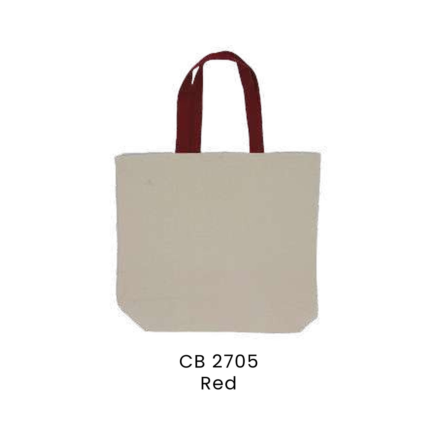 Canvas Bags - 12oz Cotton Canvas Tote Bag (landscape) | CB27 | Red | CB2705 | Artiztee