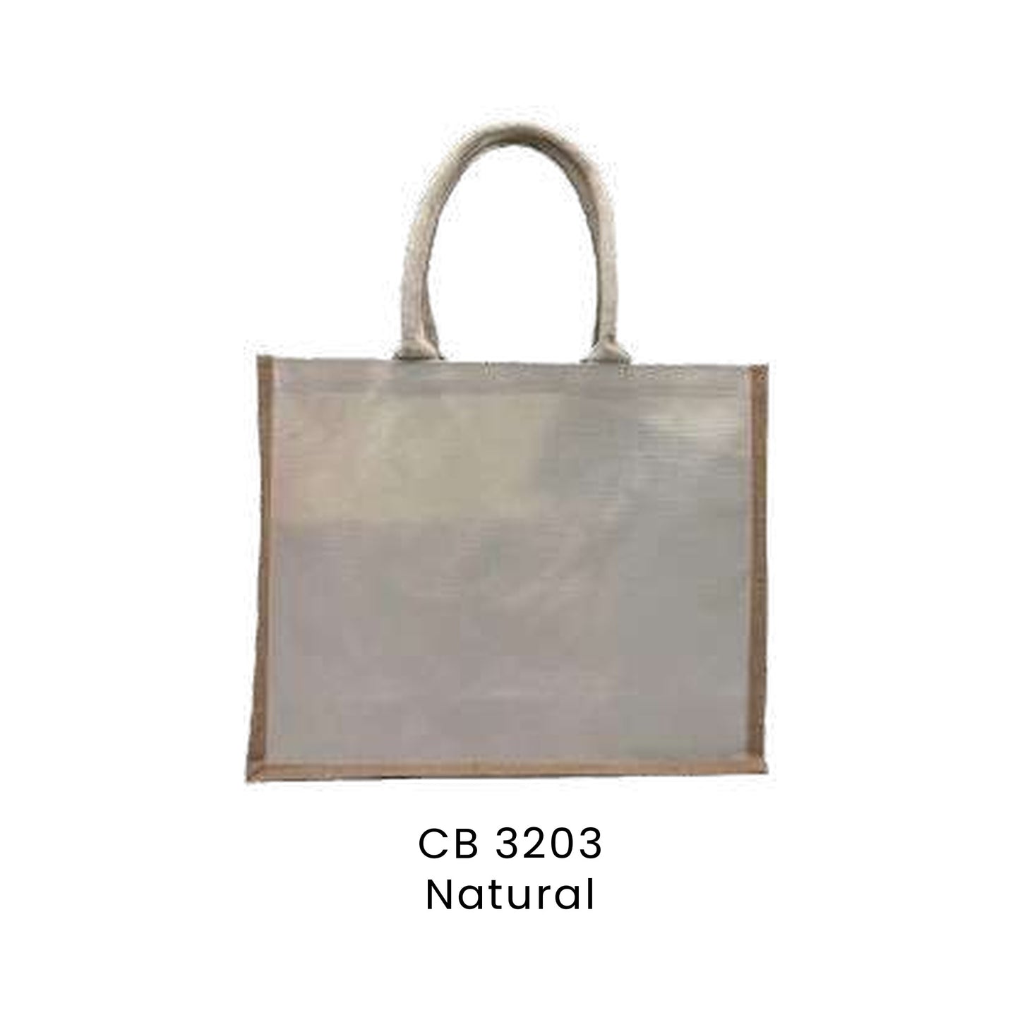 Canvas Bags - 10oz Cotton Canvas Landscape Tote with Contrast Trim | CB32 | Natural | CB3203 | Artiztee
