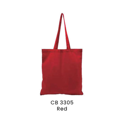 Canvas Bags - 6oz Cotton Canvas Flat Tote (full-colour body) | CB33 | Red | CB3305 | Artiztee
