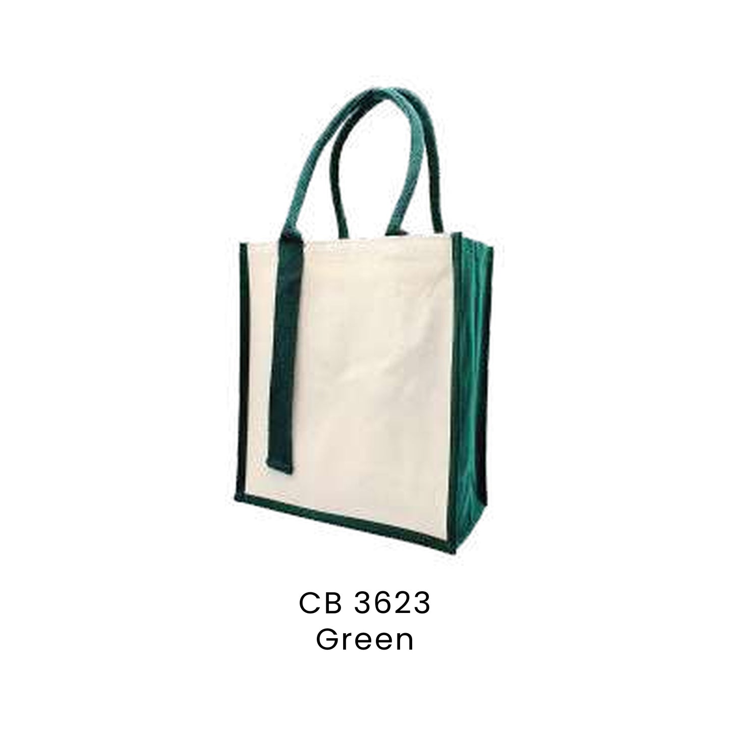 Canvas Bags - Laminated Canvas Bag with Strap | CB36 | Green | CB3623 | Artiztee