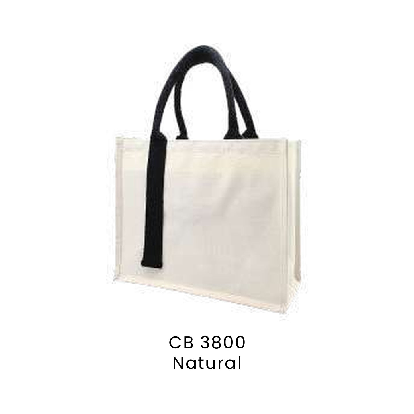 Canvas Bags - Laminated Canvas Bag with Strap (compact) | CB38 | Natural | CB3800 | Artiztee