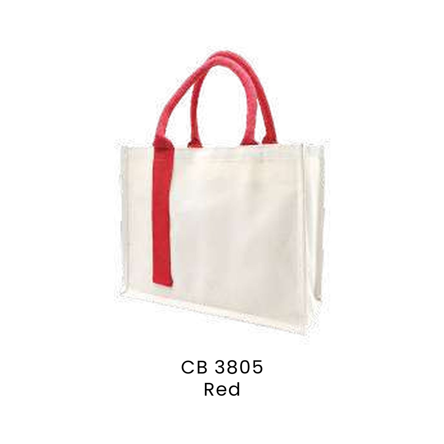 Canvas Bags - Laminated Canvas Bag with Strap (compact) | CB38 | Red | CB3805 | Artiztee