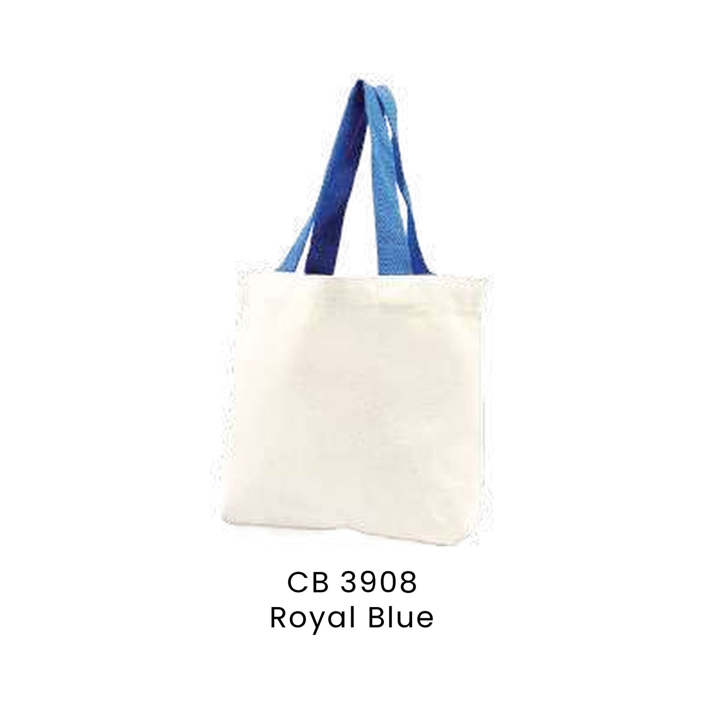Canvas Bags - 10oz Cotton Mini Tote with Base | CB39 | Royal Blue | CB3908 | Artiztee
