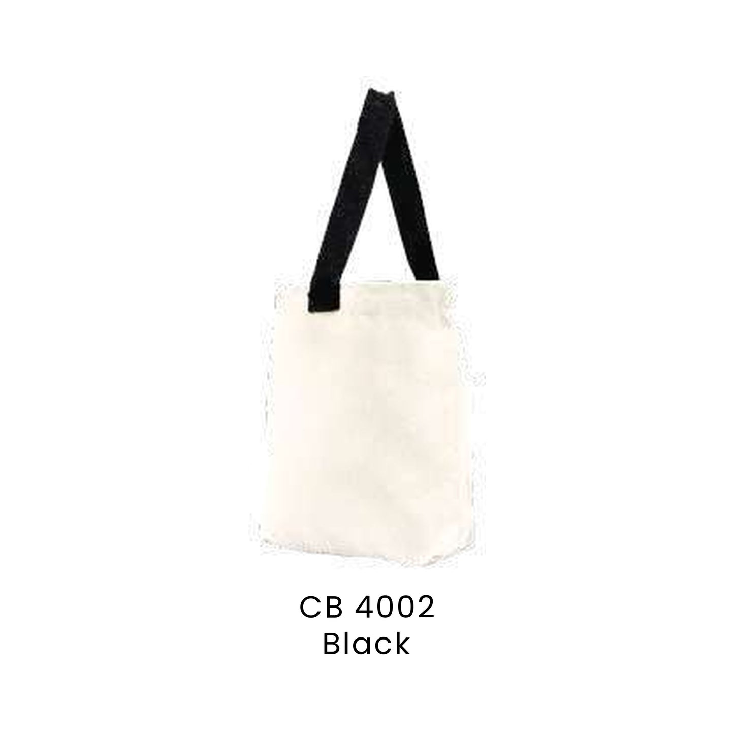Canvas Bags - 10oz Cotton Mini Tote with Base (narrow) | CB40 | Black | CB4002 | Artiztee