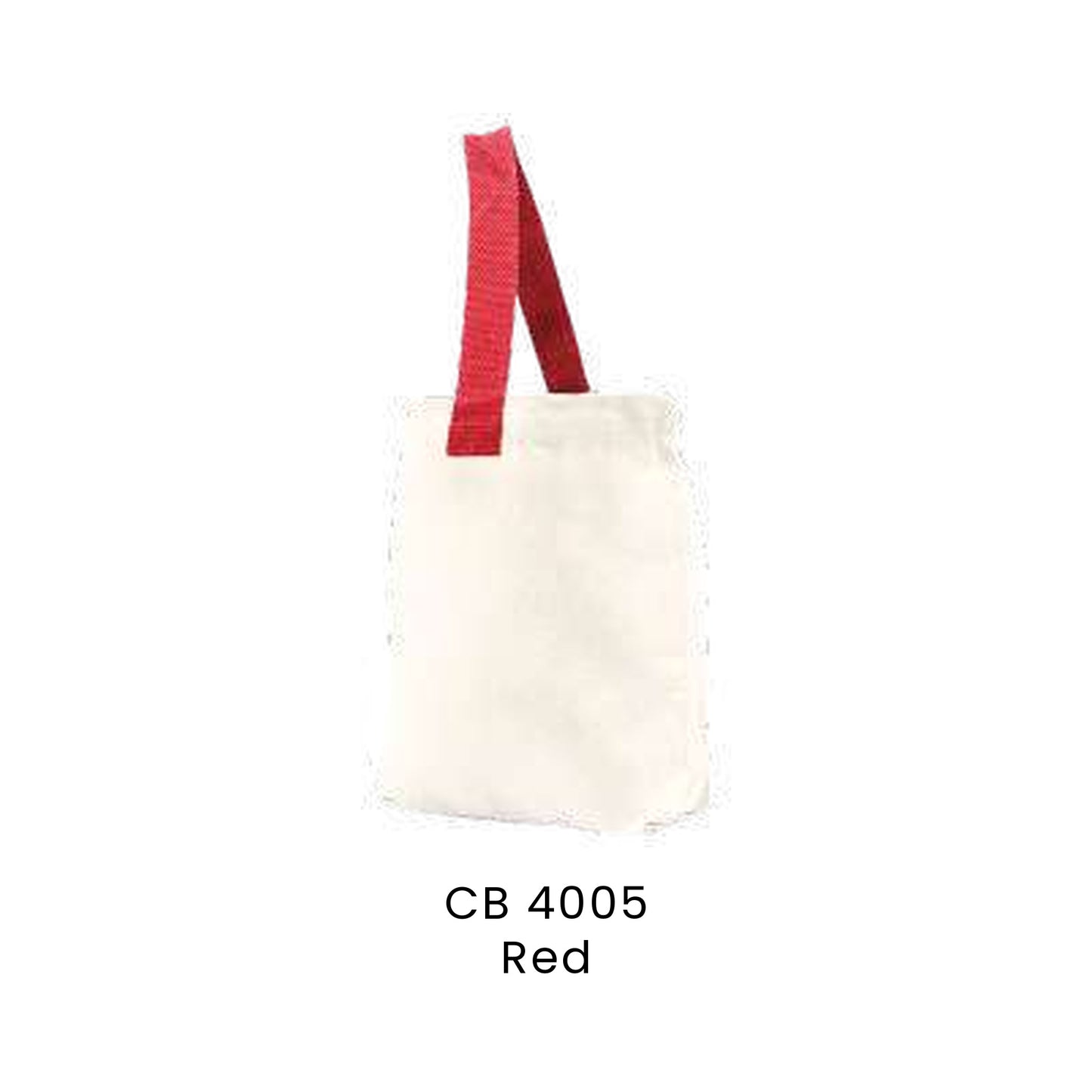 Canvas Bags - 10oz Cotton Mini Tote with Base (narrow) | CB40 | Red | CB4005 | Artiztee