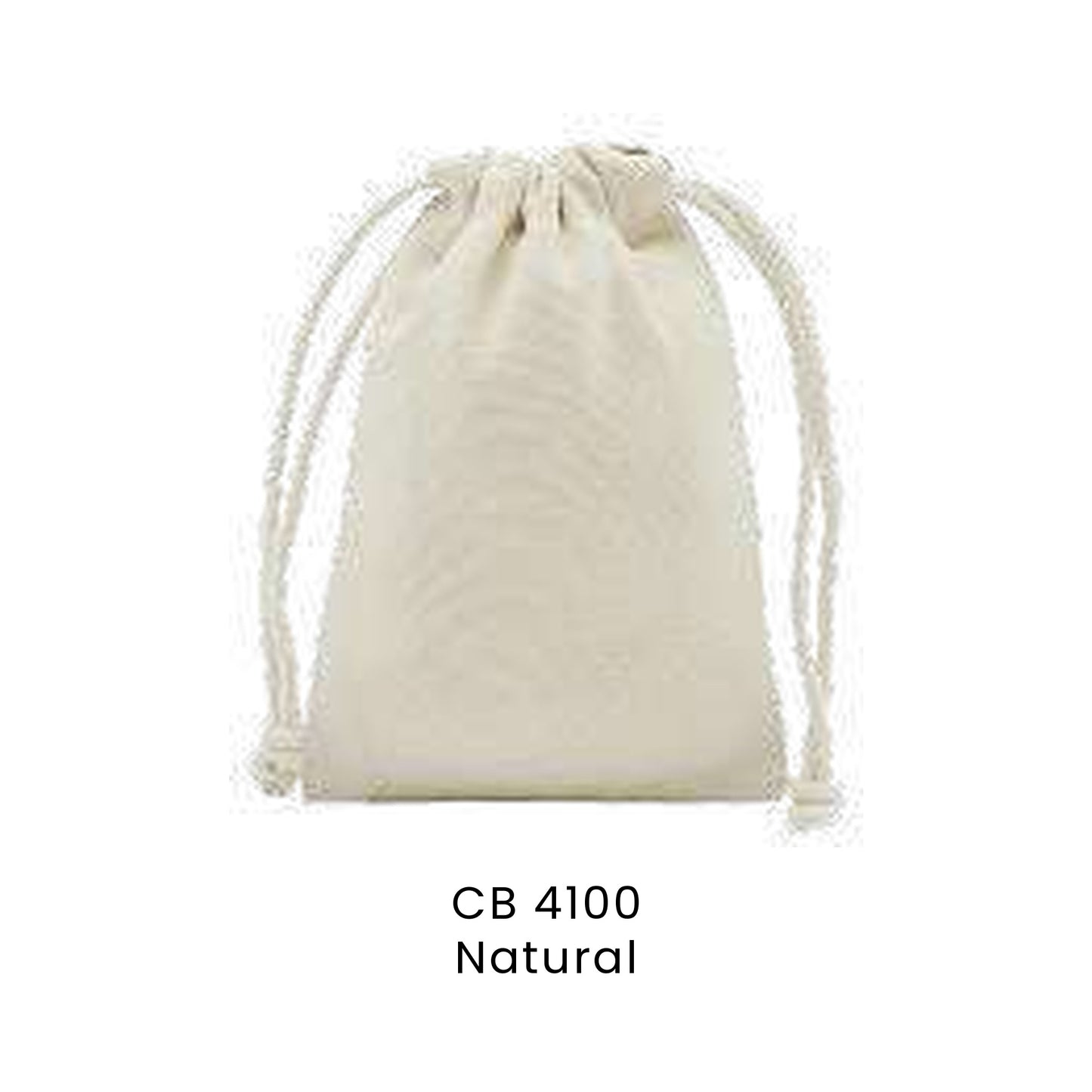 Canvas Bags - 8oz Cotton Drawstring Pouch (small) | CB41 | Natural | CB4100 | Artiztee