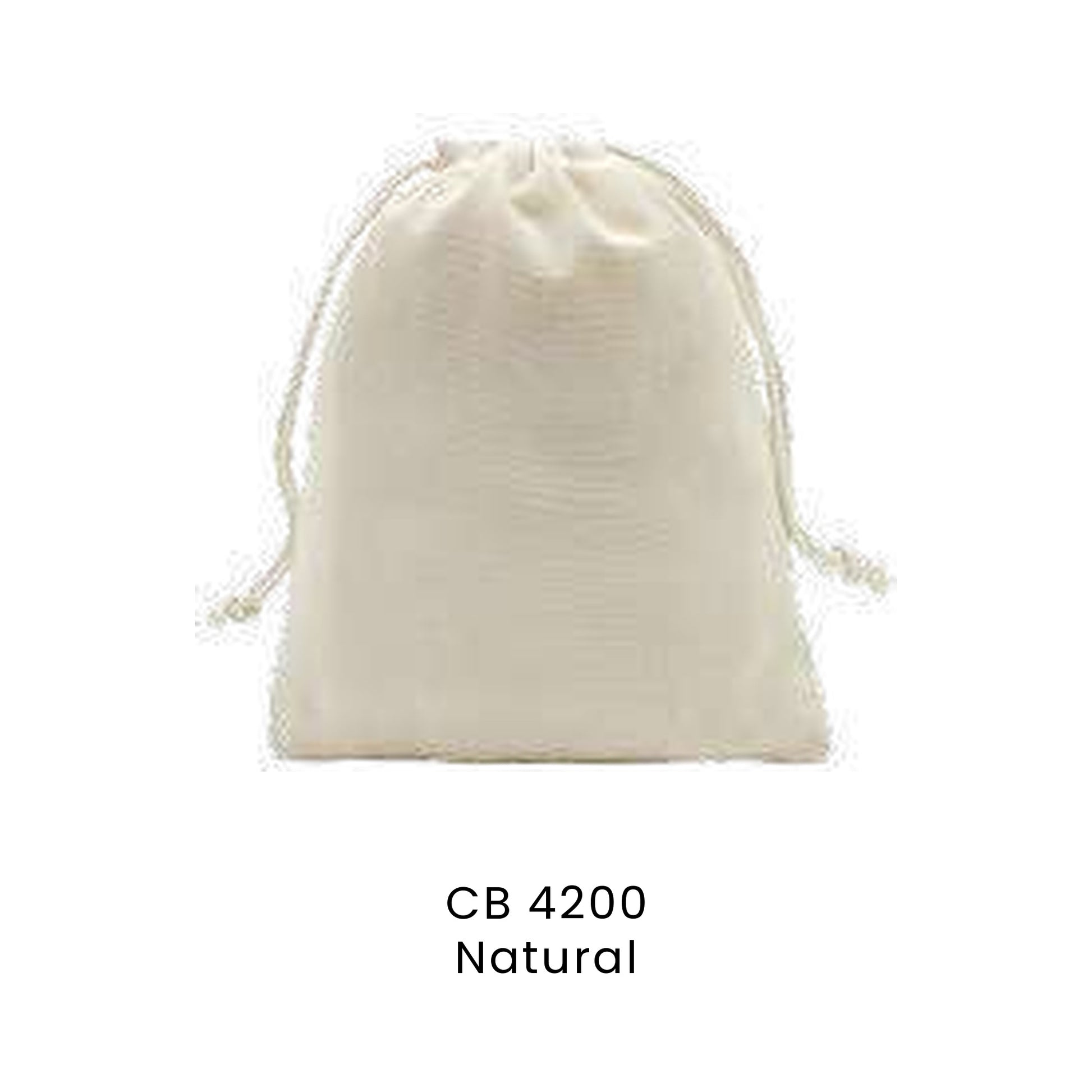 Canvas Bags - 8oz Cotton Drawstring Pouch (large) | CB42 | Natural | CB4200 | Artiztee