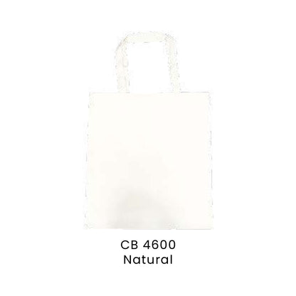 Canvas Bags - 10oz Canvas Flat Tote (natural only) | CB46 | Natural | CB4600 | Artiztee