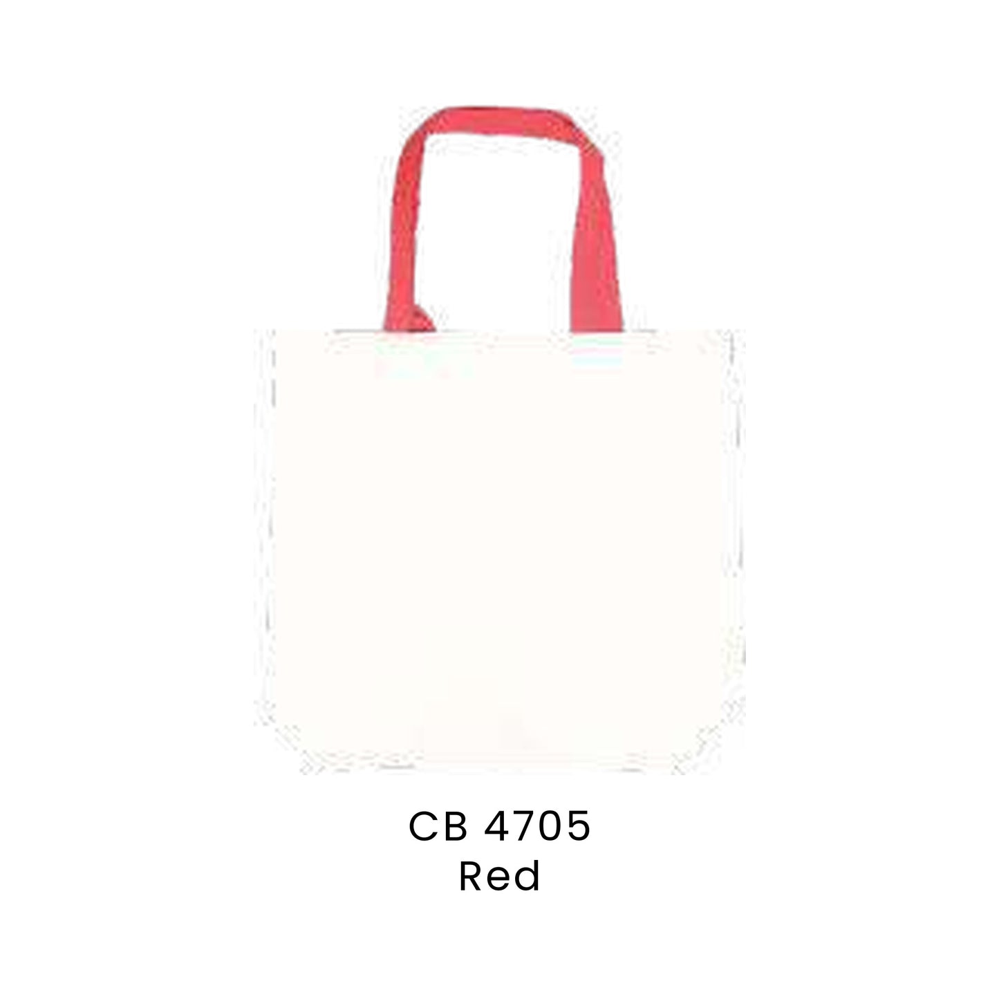 Canvas Bags - 10oz Canvas Tote with Contrast Handles (gusseted) | CB47 | Red | CB4705 | Artiztee