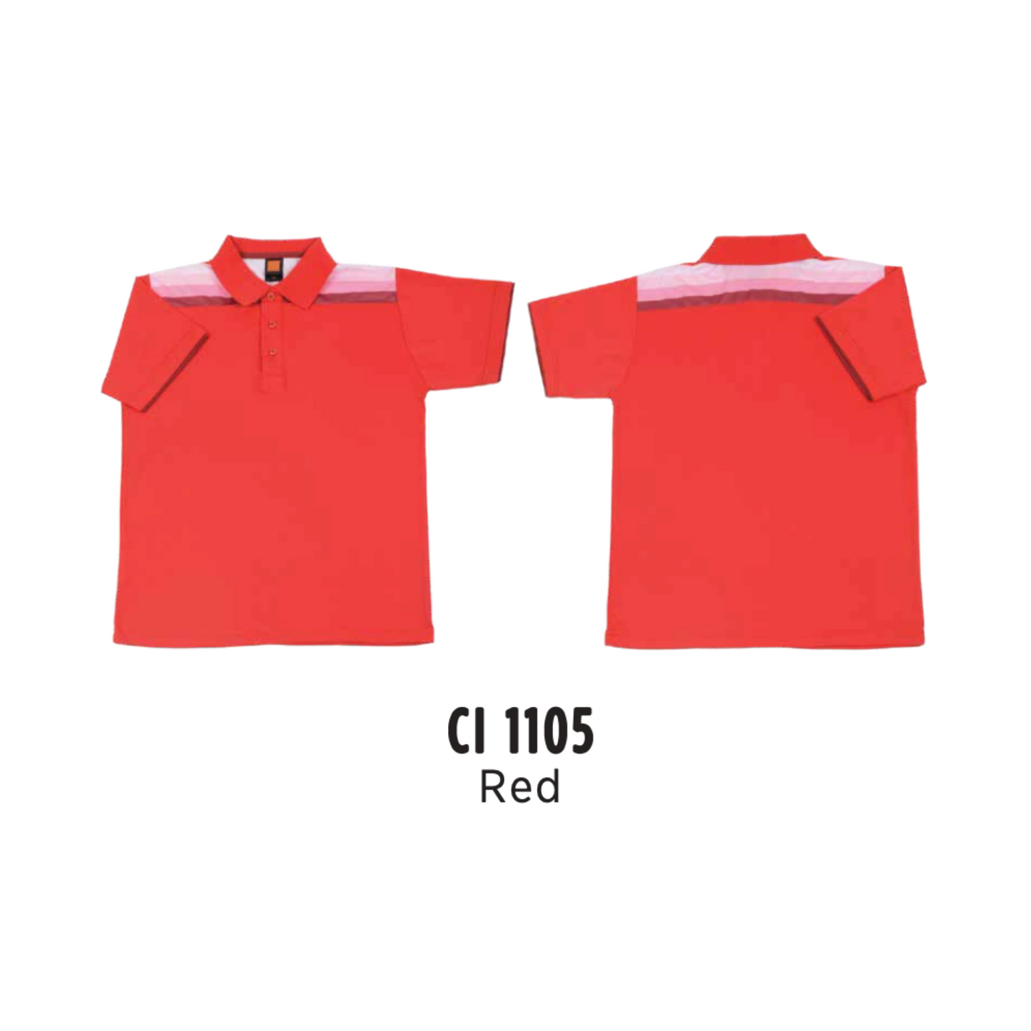 Polo | CVC Cotton Interlock | Unisex | 210gsm | Red | CI1105