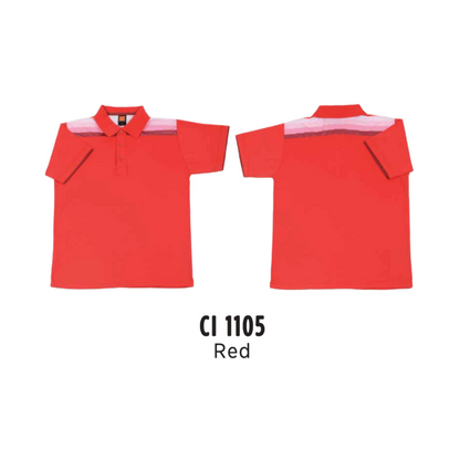 Polo | CVC Cotton Interlock | Unisex | 210gsm | Red | CI1105