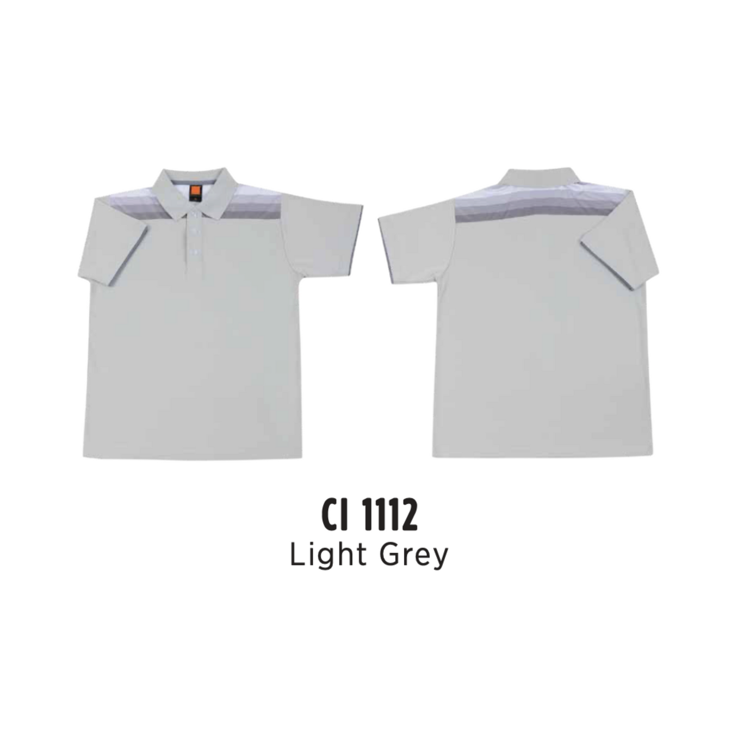 Polo | CVC Cotton Interlock | Unisex | 210gsm | Light Grey | CI1112