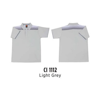 Polo | CVC Cotton Interlock | Unisex | 210gsm | Light Grey | CI1112