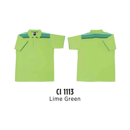 Polo | CVC Cotton Interlock | Unisex | 210gsm | Lime Green | CI1113