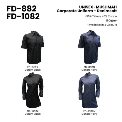 FD-882 | FD-1082 — all 4 colourways with codes and names