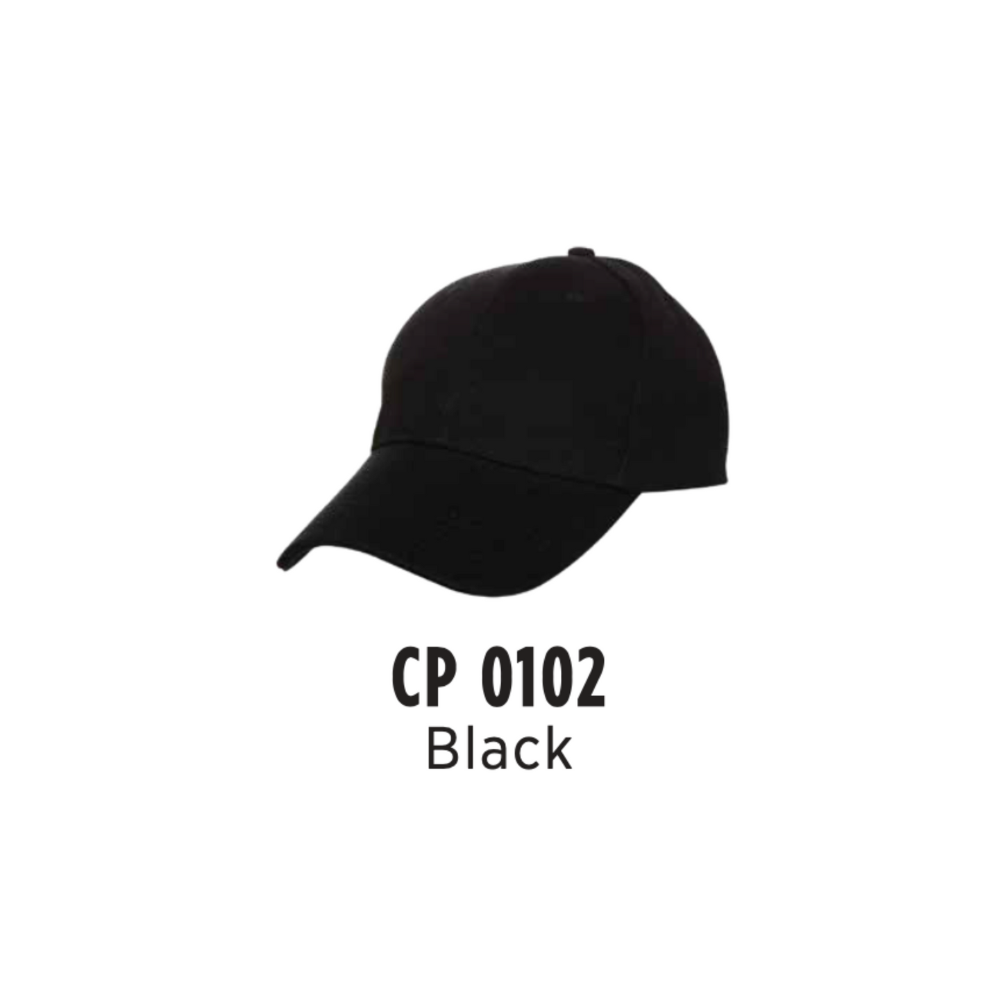 Custom Cap - Cotton Baseball Cap | Black | CP0102