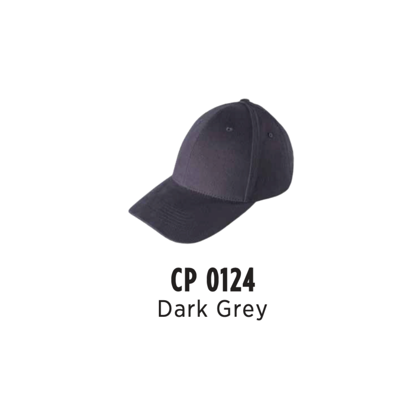 Custom Cap - Cotton Baseball Cap | Dark Grey | CP0124