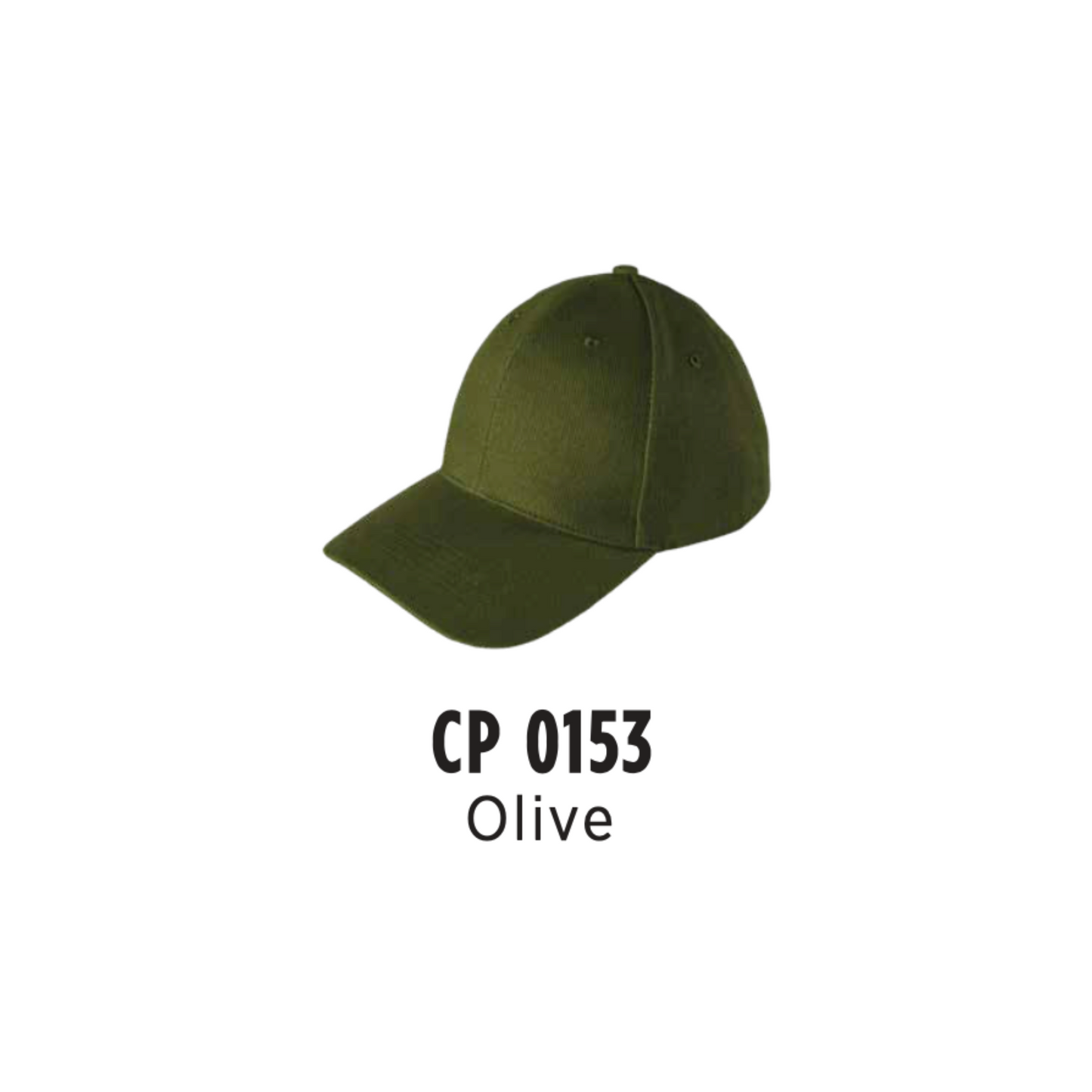 Custom Cap - Cotton Baseball Cap | Olive | CP0153