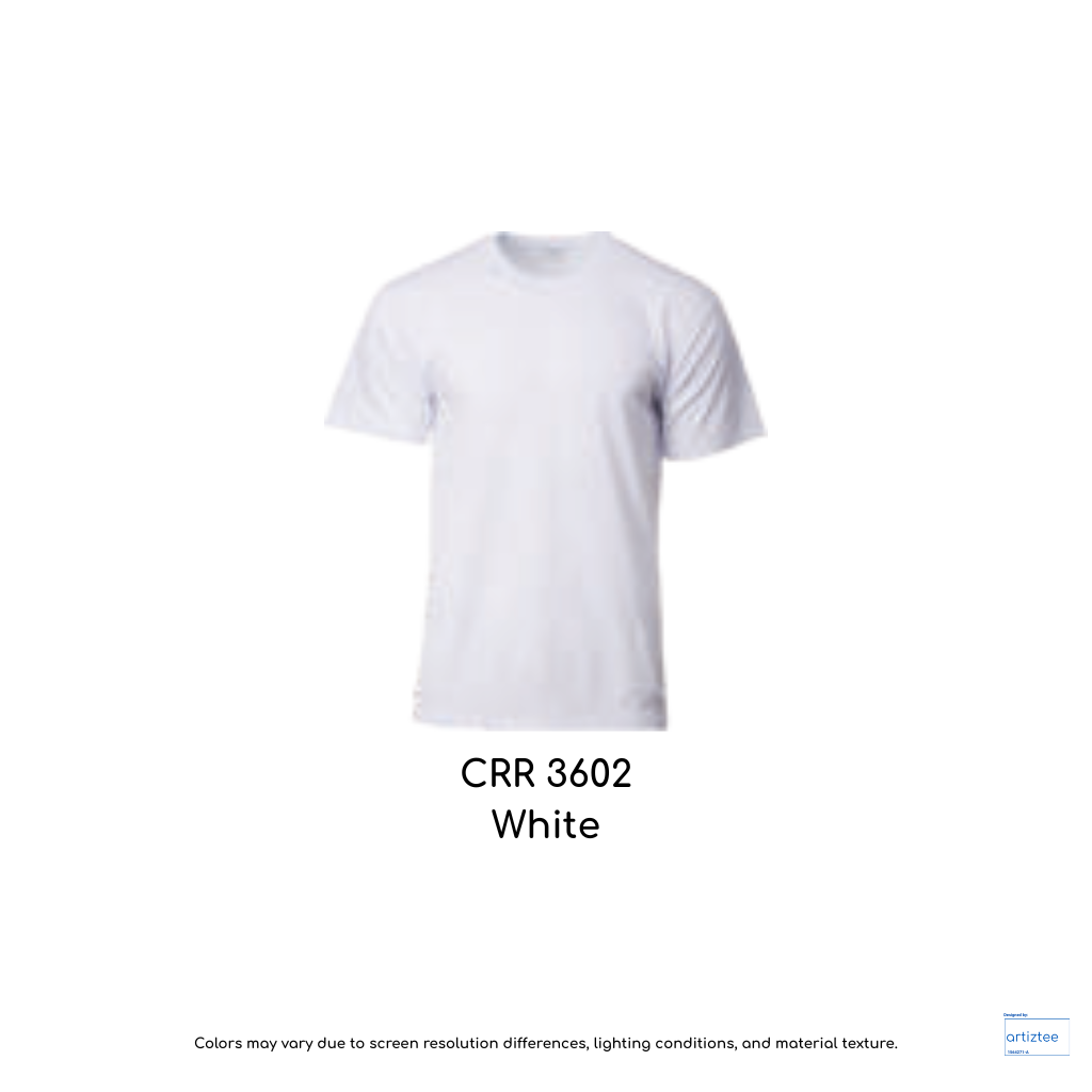 CRR3602 White COLtec Performance Tee Unisex 160gsm