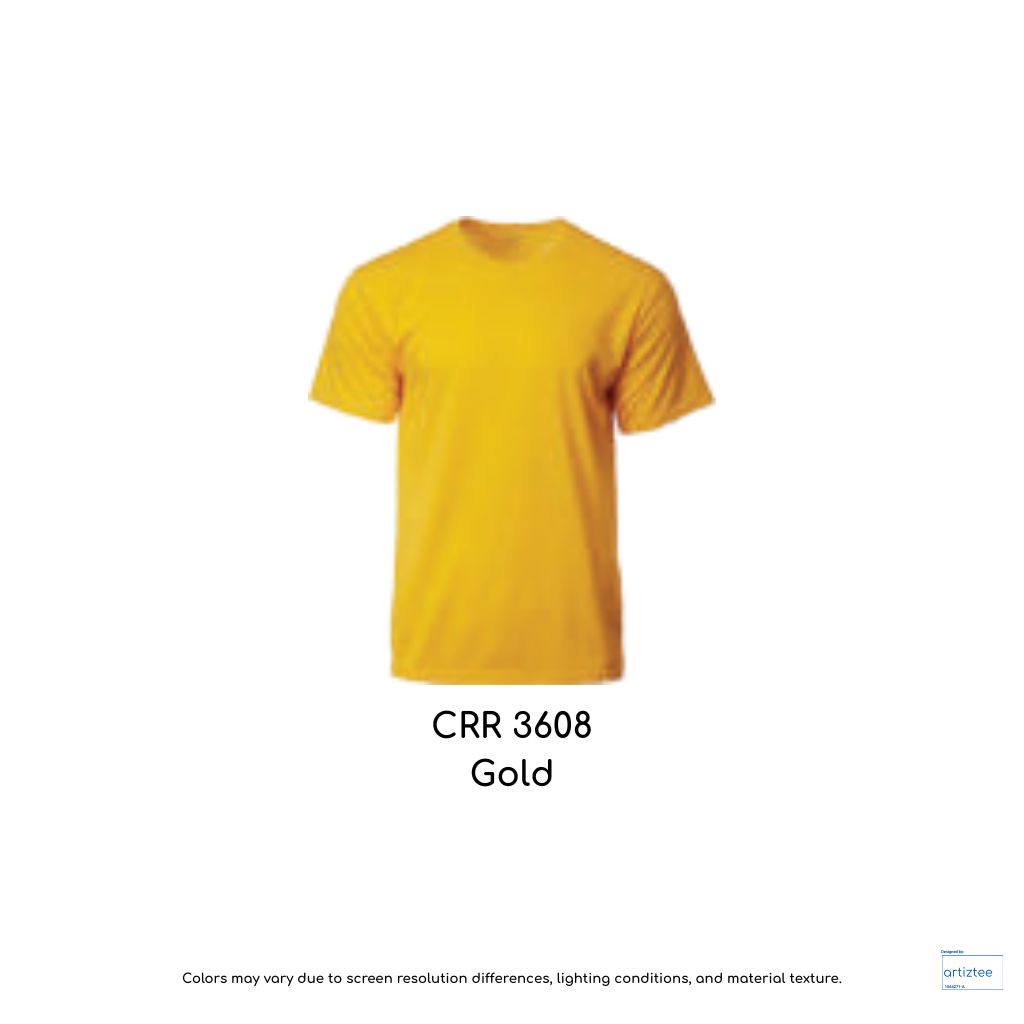 CRR3608 Gold COLtec Performance Tee Unisex 160gsm