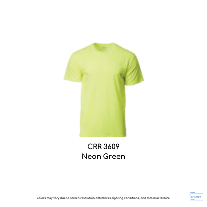 CRR3609 Neon Green COLtec Performance Tee Unisex 160gsm