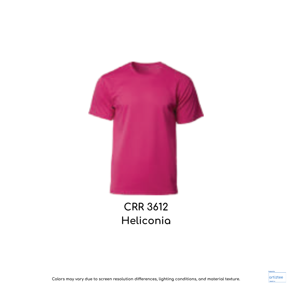 CRR3612 Heliconia COLtec Performance Tee Unisex 160gsm