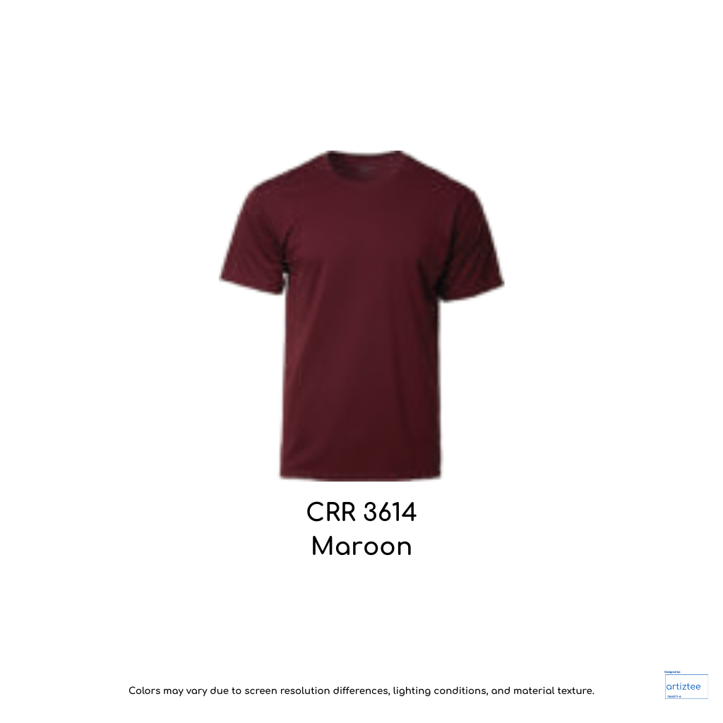 CRR3614 Maroon COLtec Performance Tee Unisex 160gsm