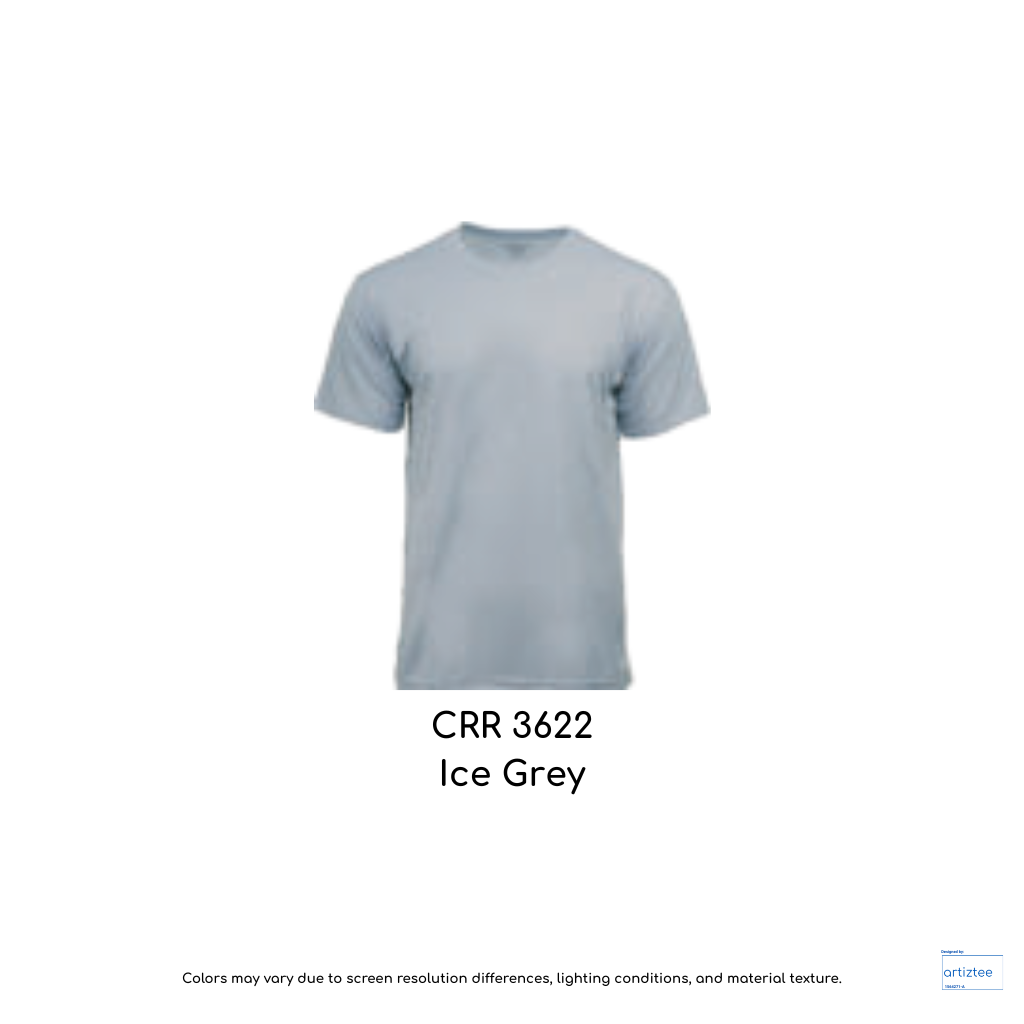 CRR3622 Ice Grey COLtec Performance Tee Unisex 160gsm