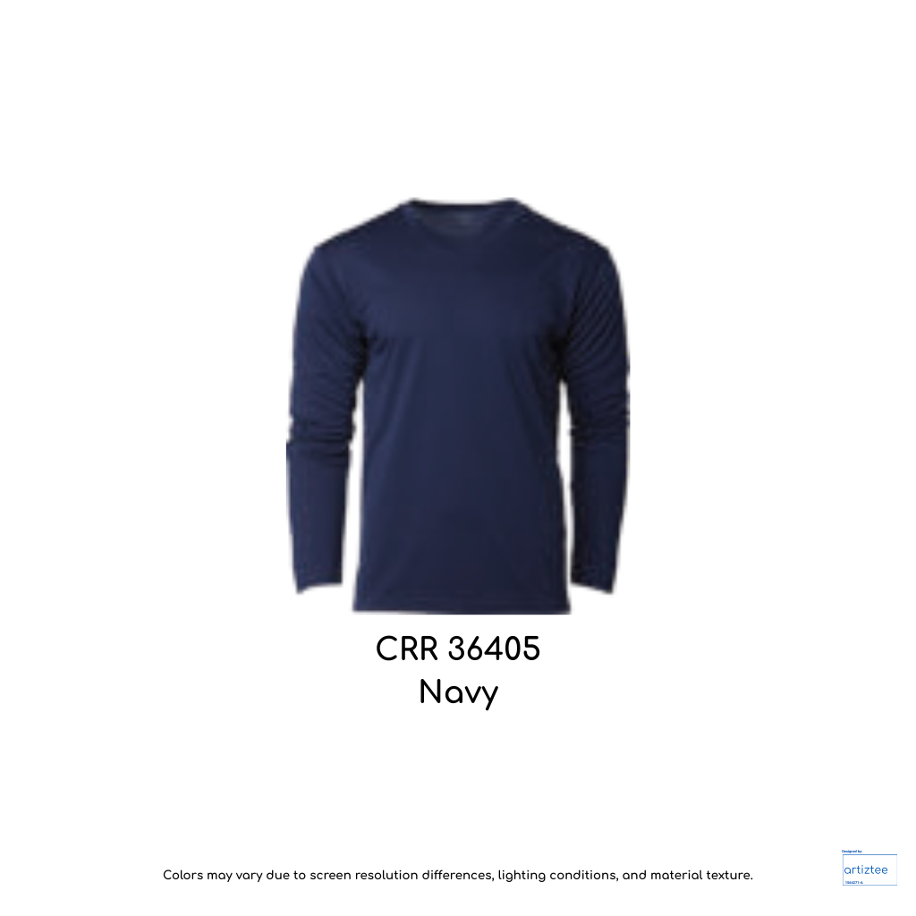 CRR36405 Performance Long Sleeve Tee 160gsm Unisex Navy