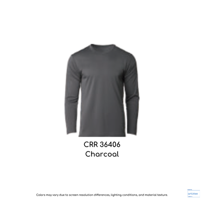 CRR36406 Performance Long Sleeve Tee 160gsm Unisex Charcoal