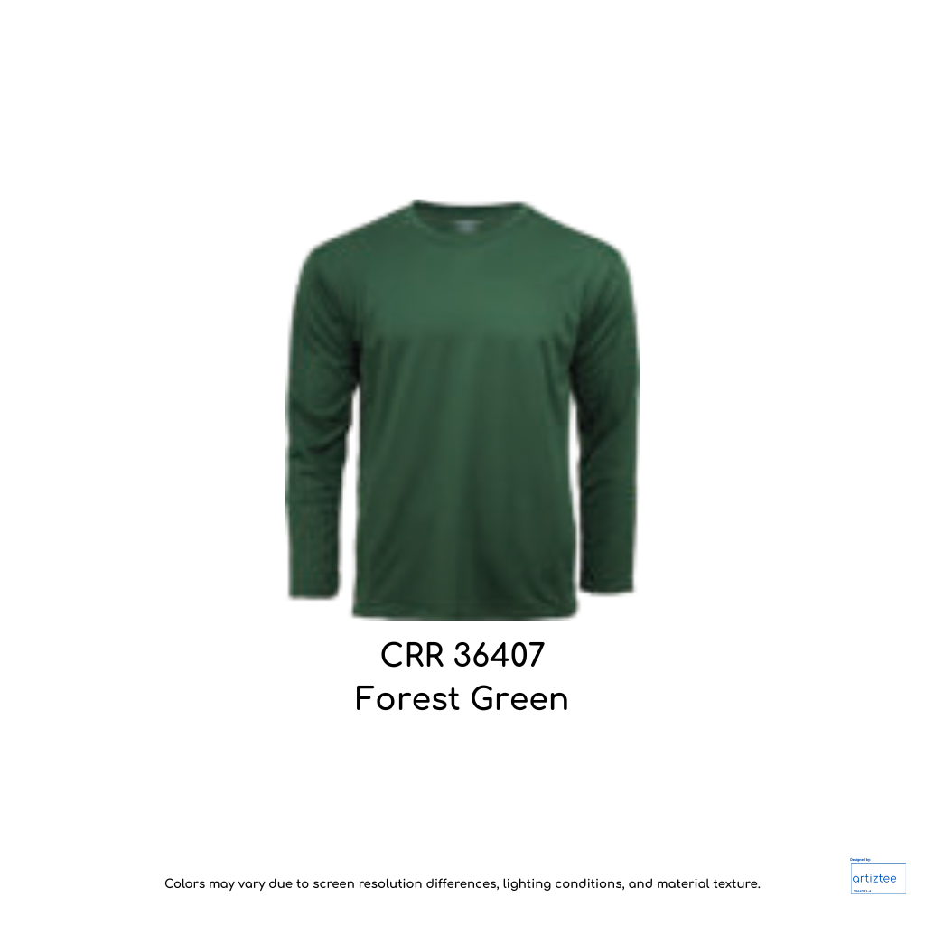 CRR36407 Performance Long Sleeve Tee 160gsm Unisex Forest Green