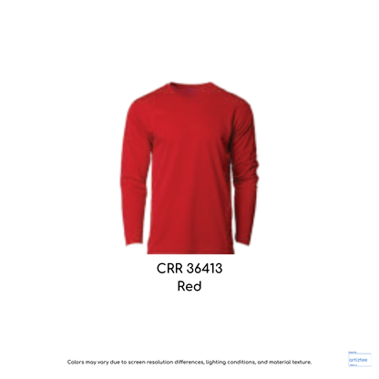 CRR36413 Performance Long Sleeve Tee 160gsm Unisex Red