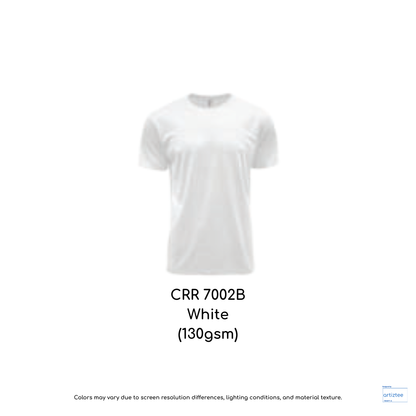 CRR7002B White DRYtec Youth Tee Unisex 130gsm