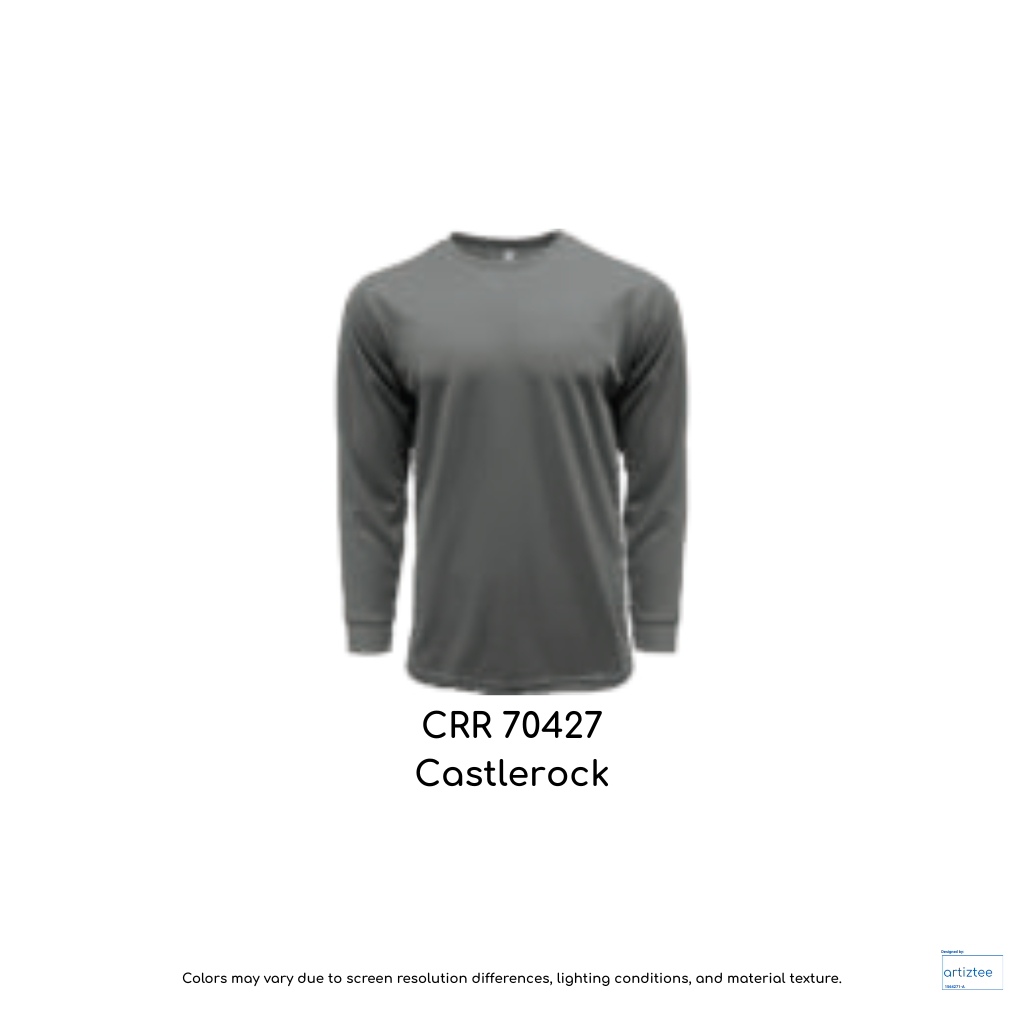 crr70427 drytec long sleeve tee 150gsm unisex castlerock