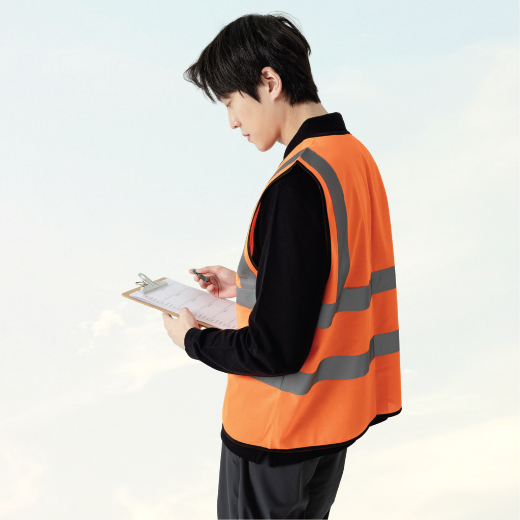 CRSV1100 reflective safety vest high visibility 120gsm Artiztee