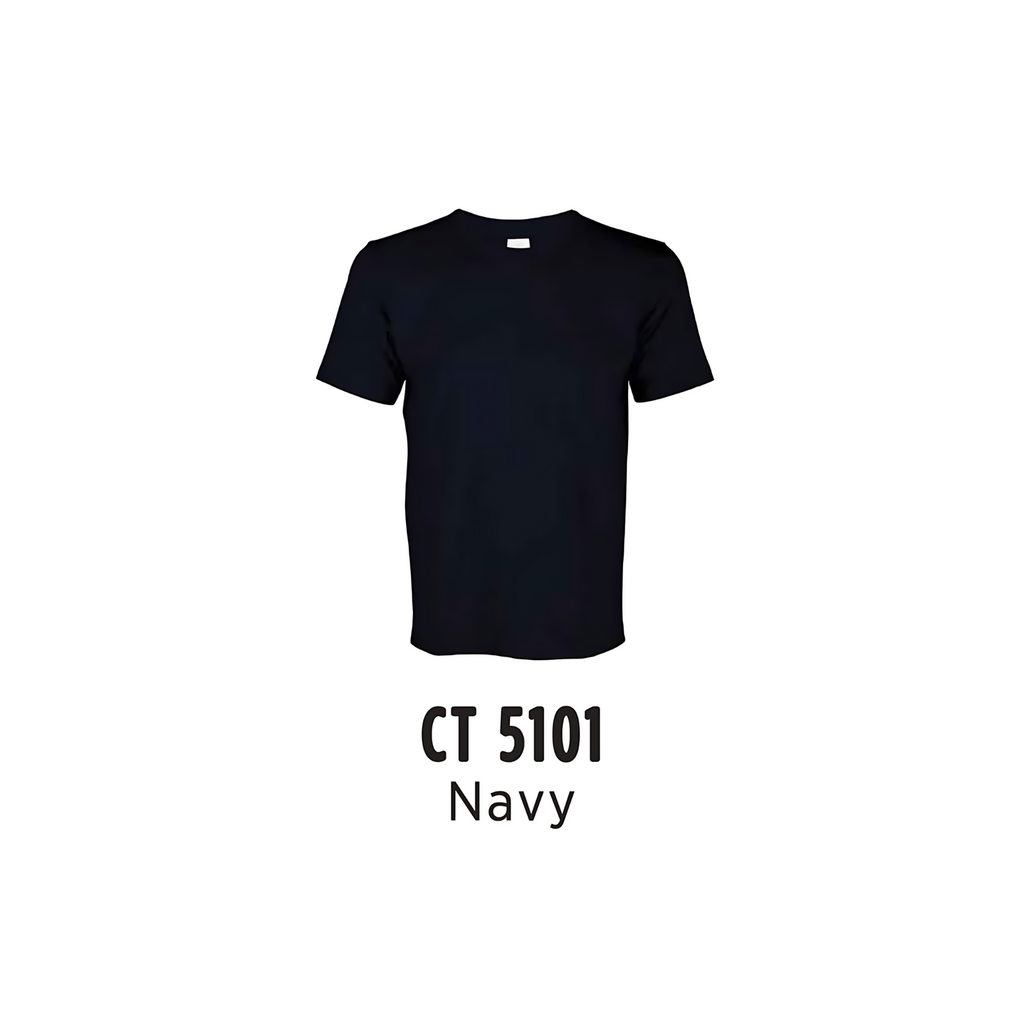 Custom T-Shirt - Unisex Comfy Cotton Short Sleeve | Plain | Navy | CT5101