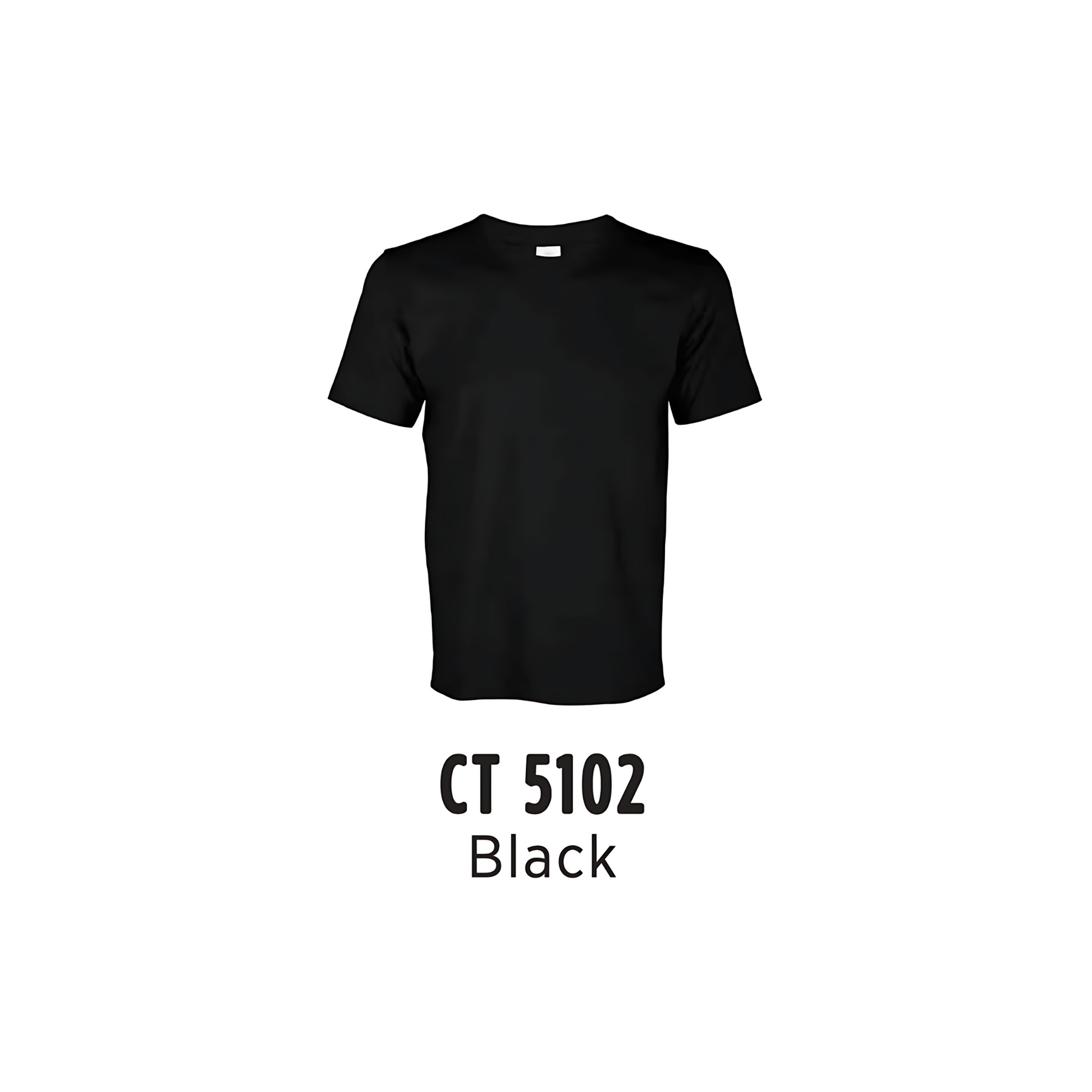 Custom T-Shirt - Unisex Comfy Cotton Short Sleeve | Plain | Black | CT5102