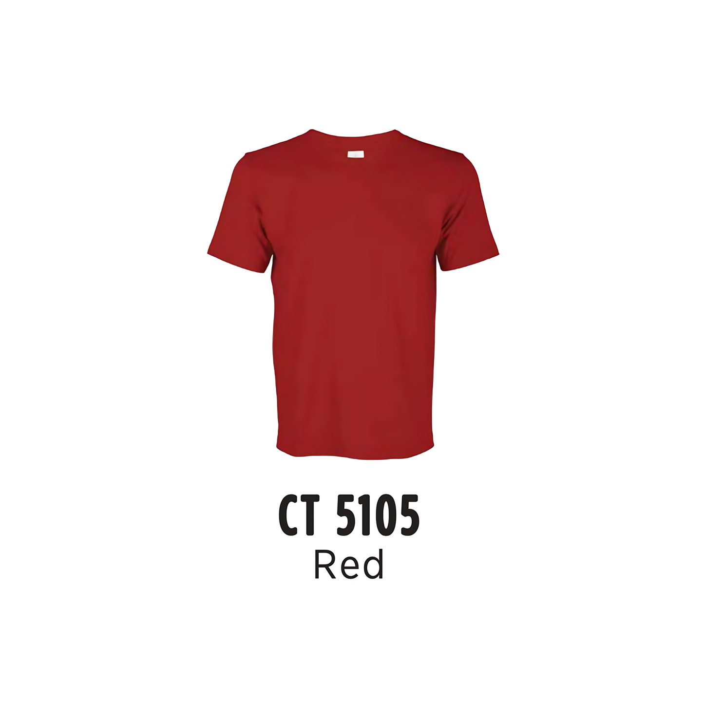 Custom T-Shirt - Unisex Comfy Cotton Short Sleeve | Plain | Red | CT5105