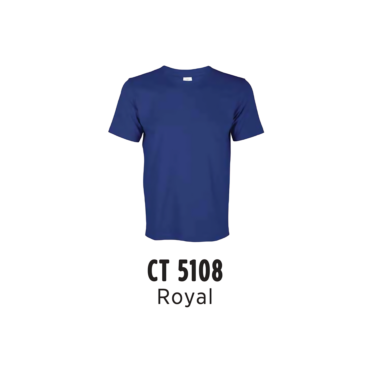 Custom T-Shirt - Unisex Comfy Cotton Short Sleeve | Plain | Royal | CT5108