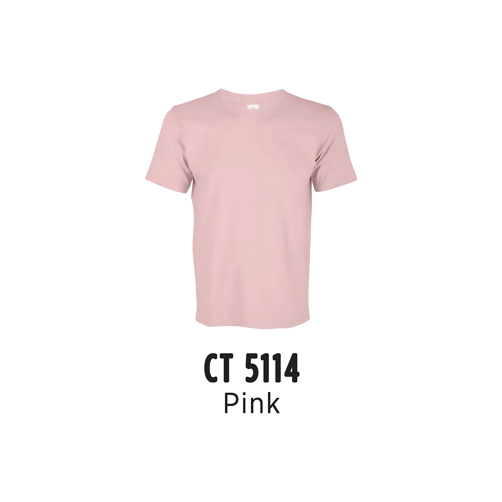 Custom T-Shirt - Unisex Comfy Cotton Short Sleeve | Plain | Pink | CT5114