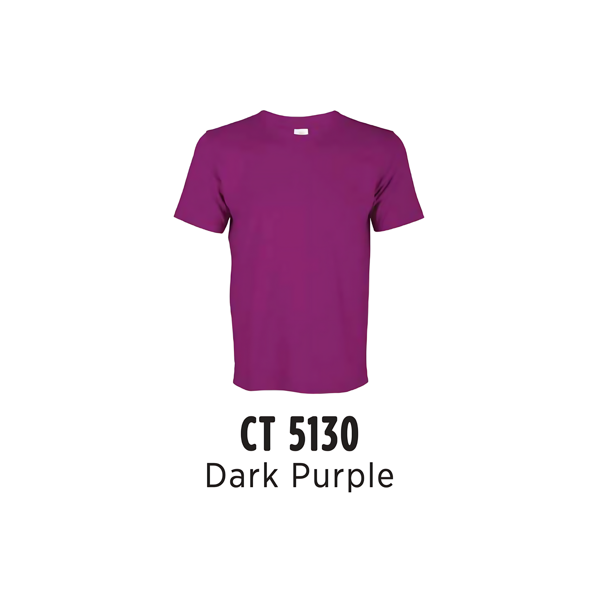 Custom T-Shirt - Unisex Comfy Cotton Short Sleeve | Plain | Dark Purple | CT5130