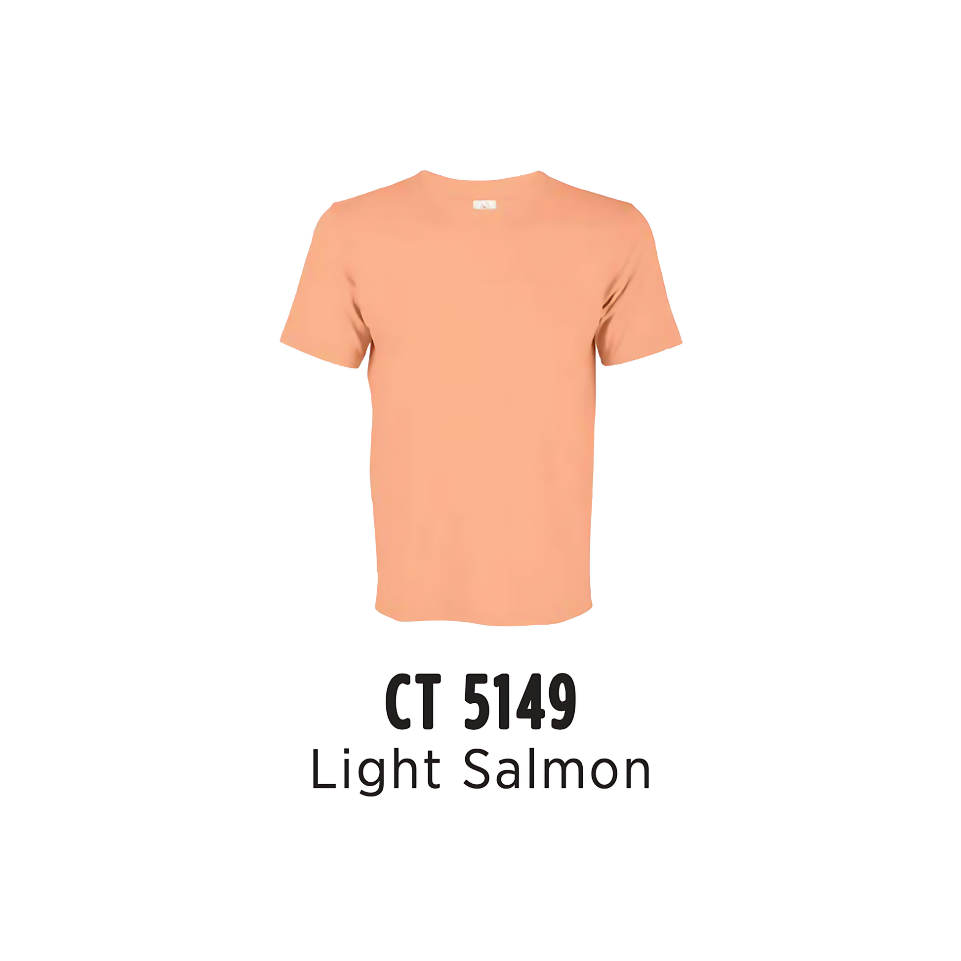 Custom T-Shirt - Unisex Comfy Cotton Short Sleeve | Plain | Light Salmon | CT5149