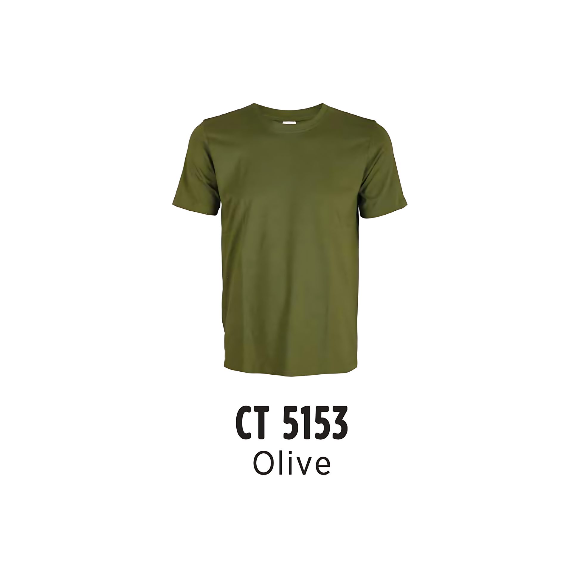 Custom T-Shirt - Unisex Comfy Cotton Short Sleeve | Plain | Olive | CT5153